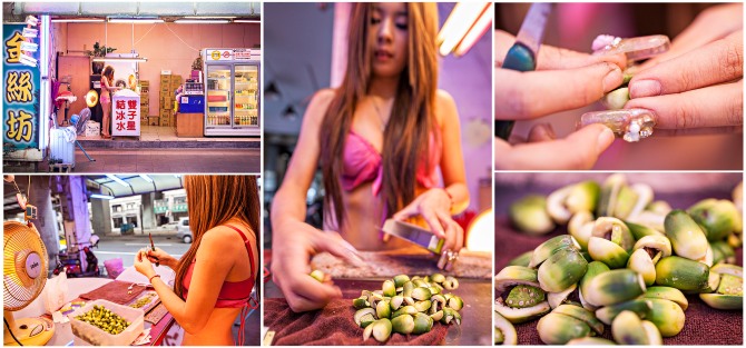 "Ting Ting" has been working as a Betel Nut girl for about 6 months.